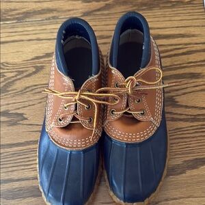 L.L. Bean Women's Brown and Navy Winter Boots